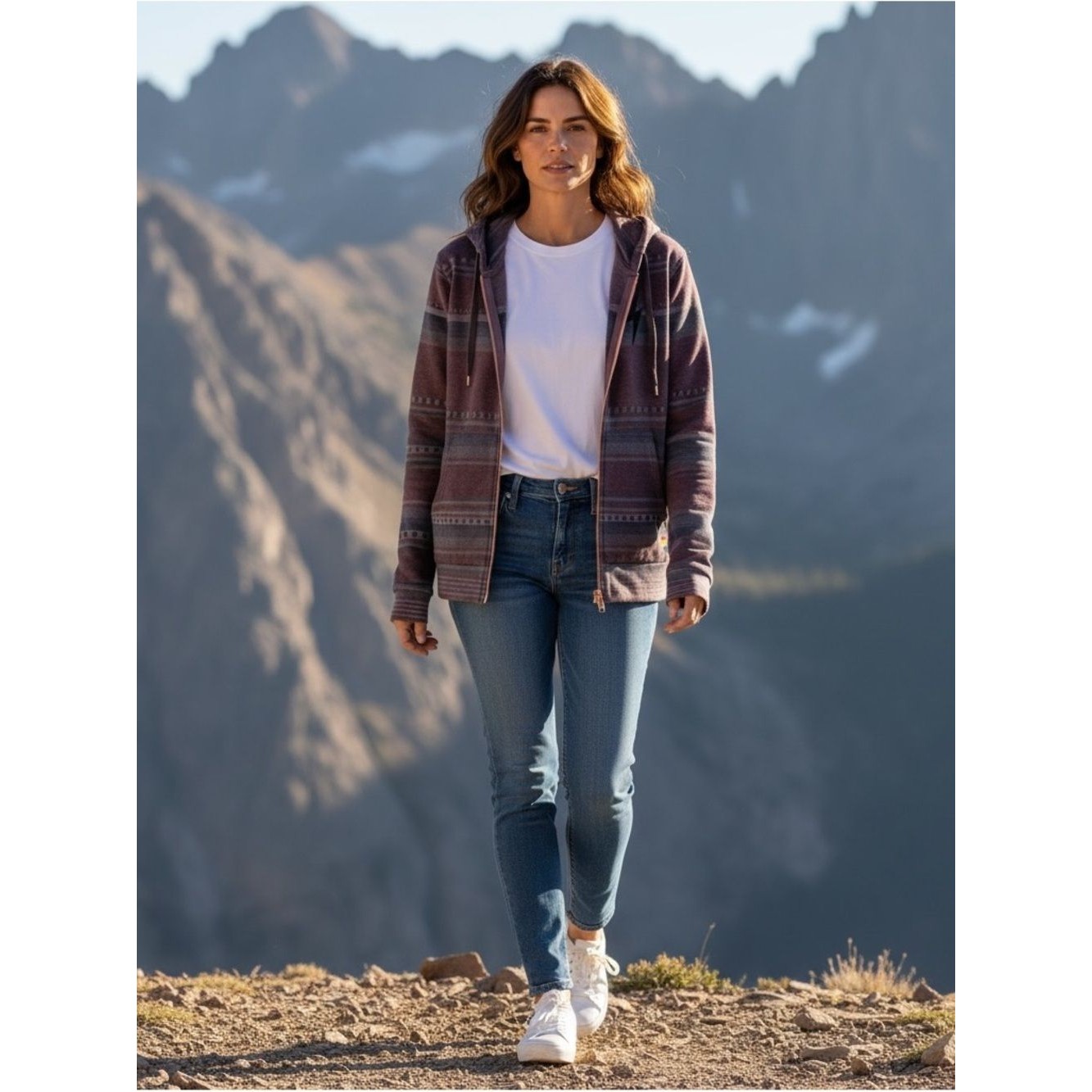 Vintage Aviator Nation Maroon Tulum Zip Hoodie